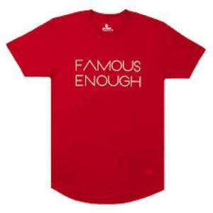 NWoT Art of Homage Famous Enough Swoop Tee Red 3XL